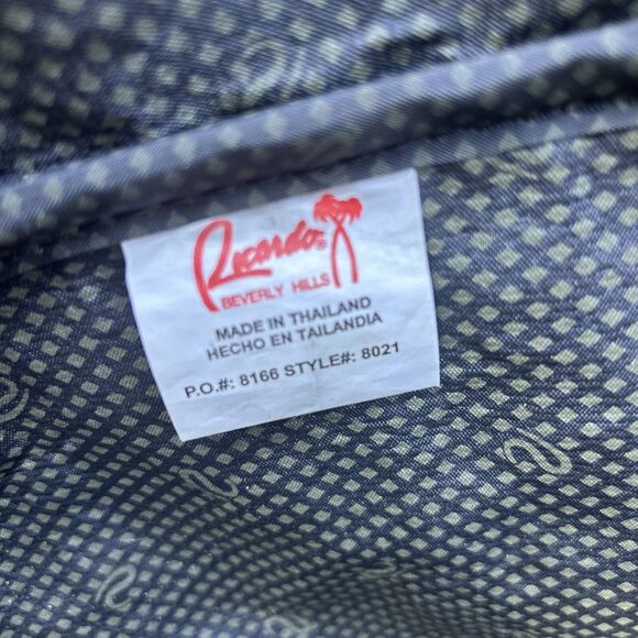 VTG Ricardo Beverly Hills Designer Luggage Large Tote Overnight Bag Animal Print - Picture 16 of 16